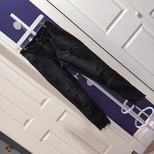 Lularoe Jeggings Black Destroyed Look